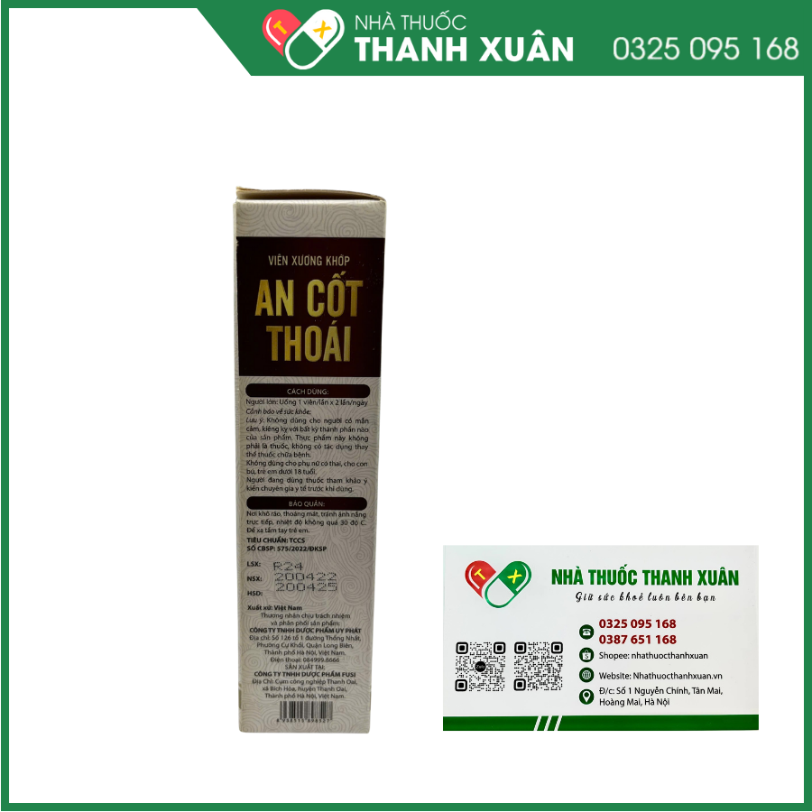 An Cốt Thoái giảm triệu chứng đau khớp
